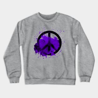 Peace of a Rainbow - Purple Crewneck Sweatshirt